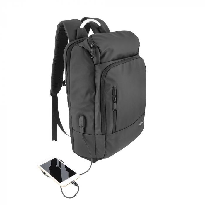 Rucsac laptop Tellur Business L, cu port USB, 17.3", negru [5]