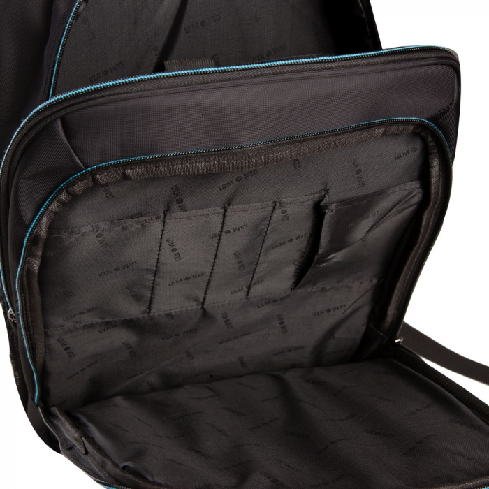 RUCSAC LAPTOP LAMONZA TOLEDO 42X31X13 CM, NEGRU / ALBASTRU [5]