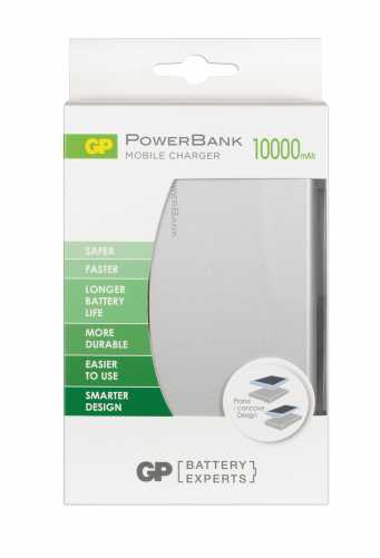 Acumulator portabil powerbank 10000mAh, argintiu, GP [3]