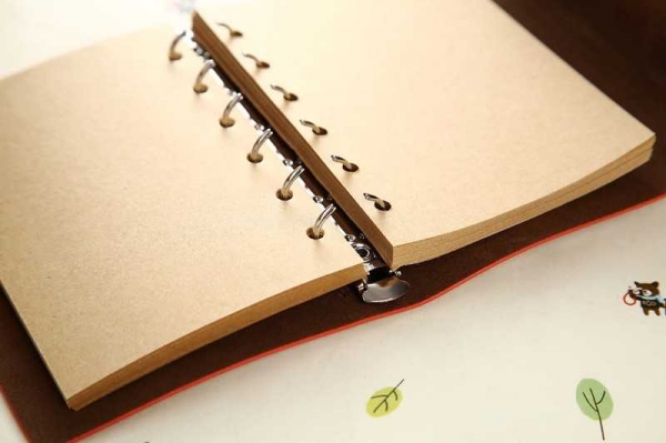 Agenda/Notebook Vintage de calatorie piele ecologica maro deschis [2]