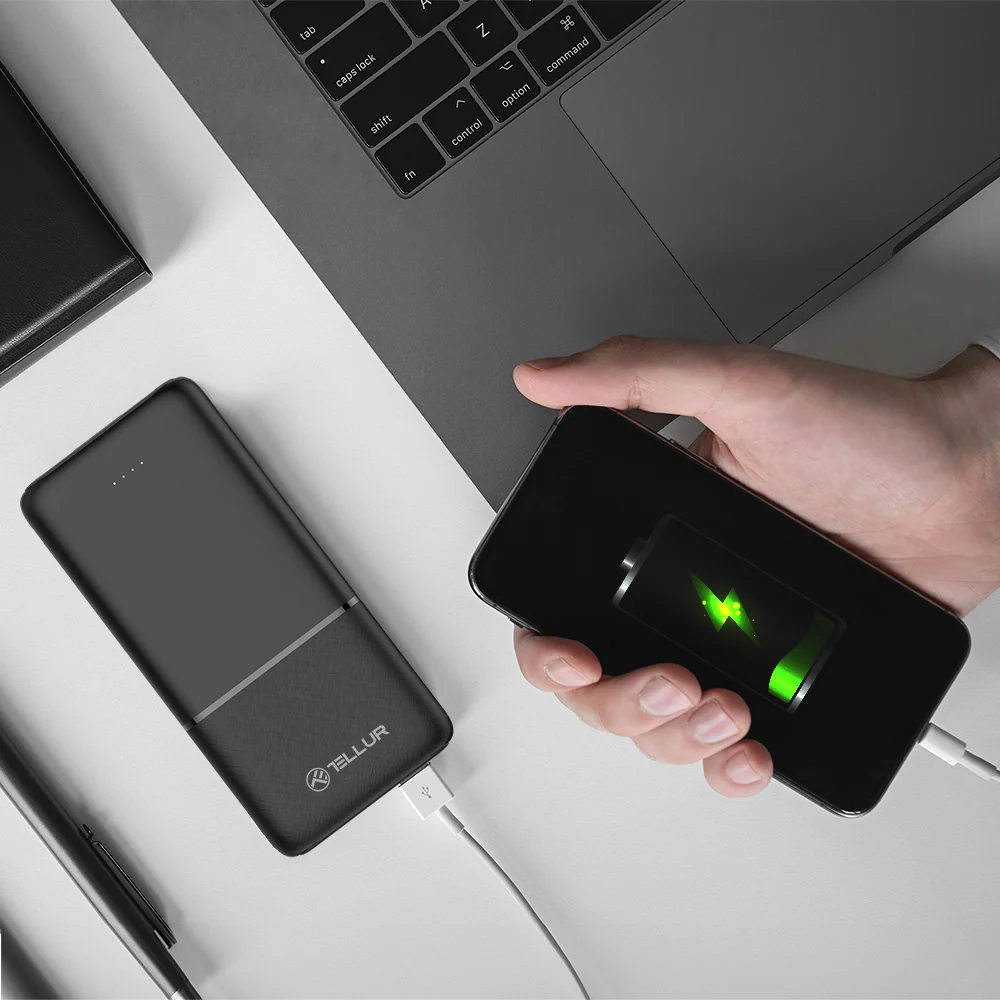 Baterie externa Tellur 10000mAh 2xUSB+USB-C+MicroUSB, negru [5]