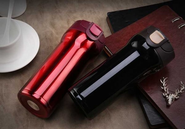 Cana cafea de calatorie 350 ml, termoizolanta - Negru [4]