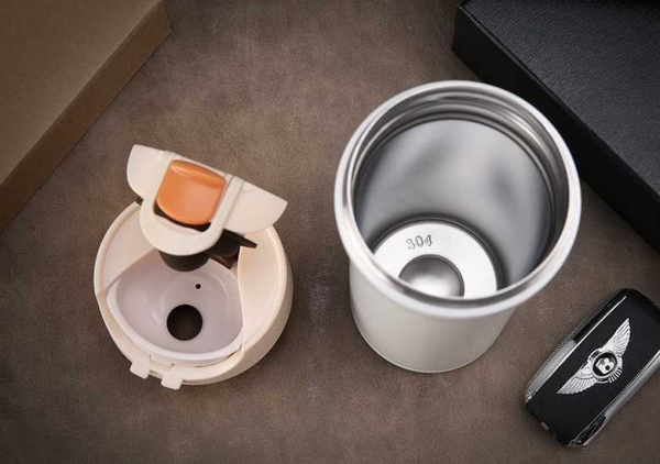 Cana cafea de calatorie 350 ml, termoizolanta - Alb [7]