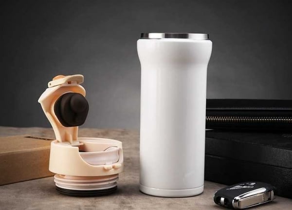 Cana cafea de calatorie 350 ml, termoizolanta - Negru [7]