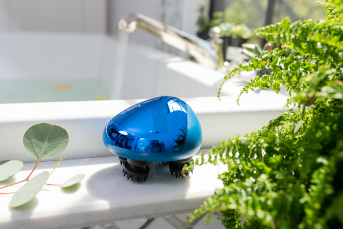 Dispozitiv masaj pentru scalp inarcare USB rosu - iScalp Mini [6]