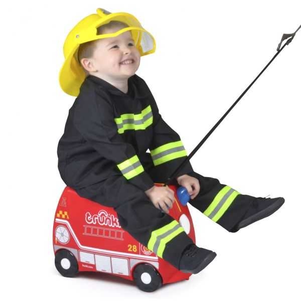 Valiza TRUNKI FRANK - Masina de Pompieri Rosu [6]