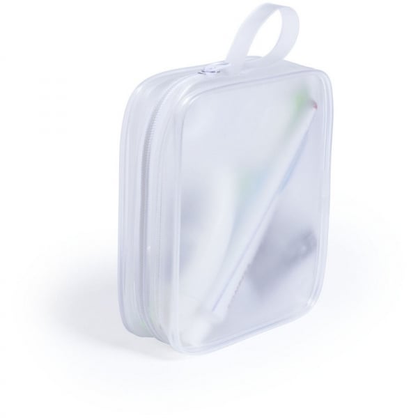 Geanta cosmetice translucenta alba [2]