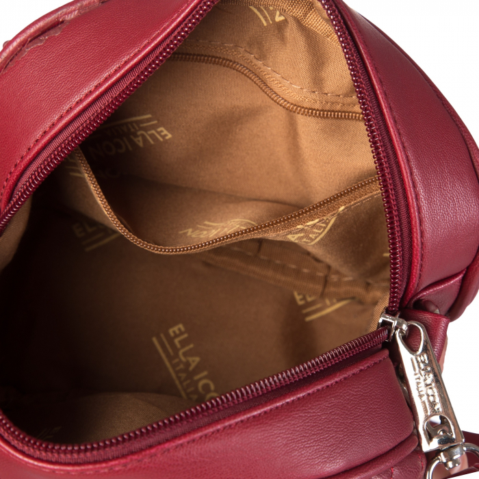 BORSETA DAMA ELLA ICON VIENNA BORDO 13X21X8 cm [4]