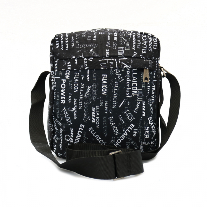 Geanta de umar, Ella Icon, Urban, Negru, 22x7x24.5cm [3]