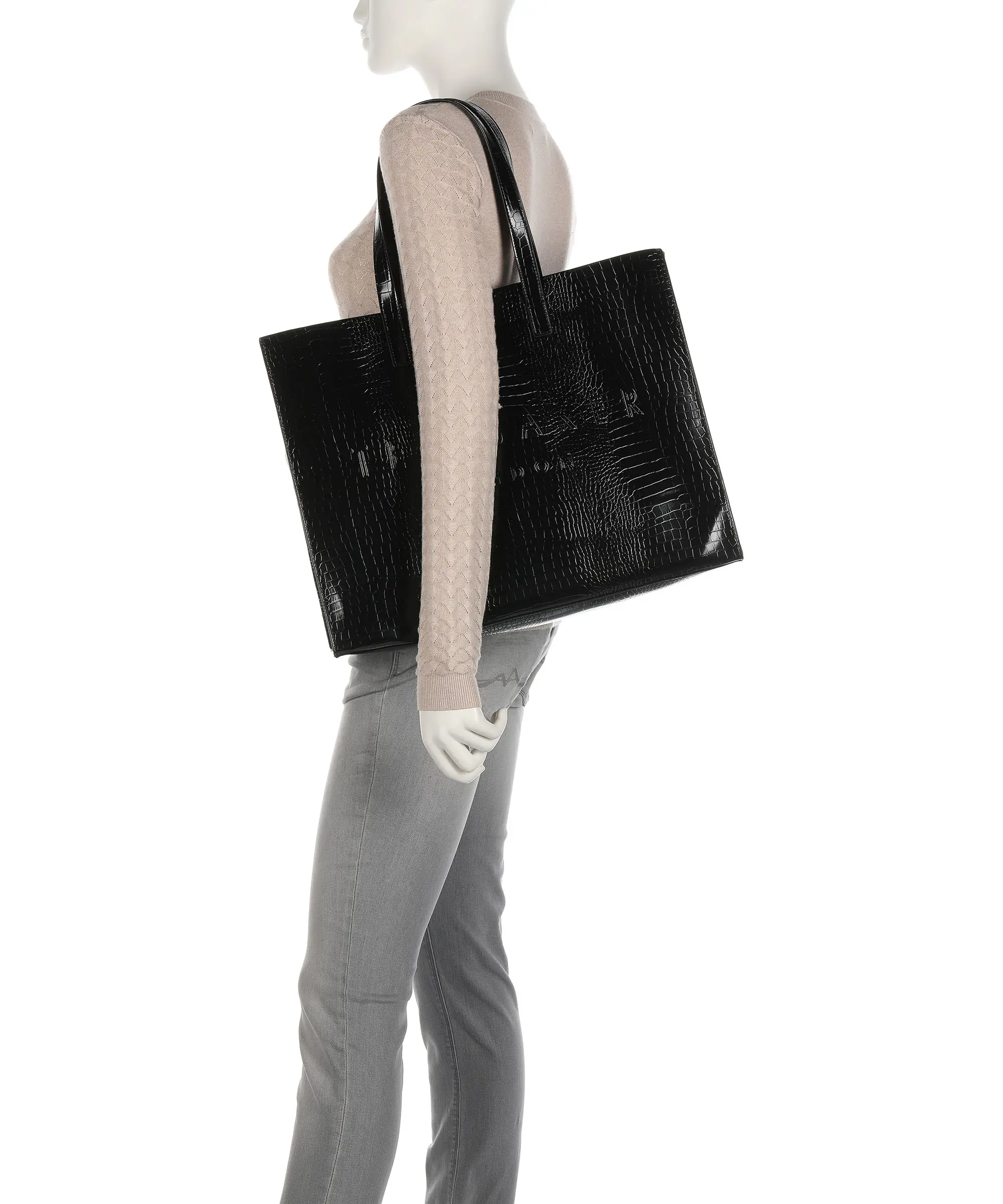 Geantă Ted Baker Tote Allicon sintetic negru [5]