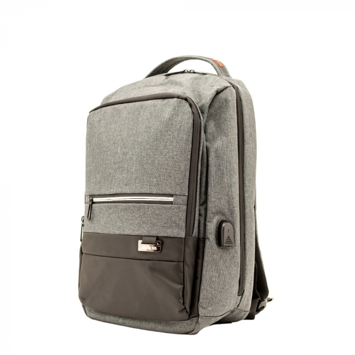 RUCSAC LAPTOP LAMONZA CHROME 43X30X18 CM, 15,6", GRI [5]