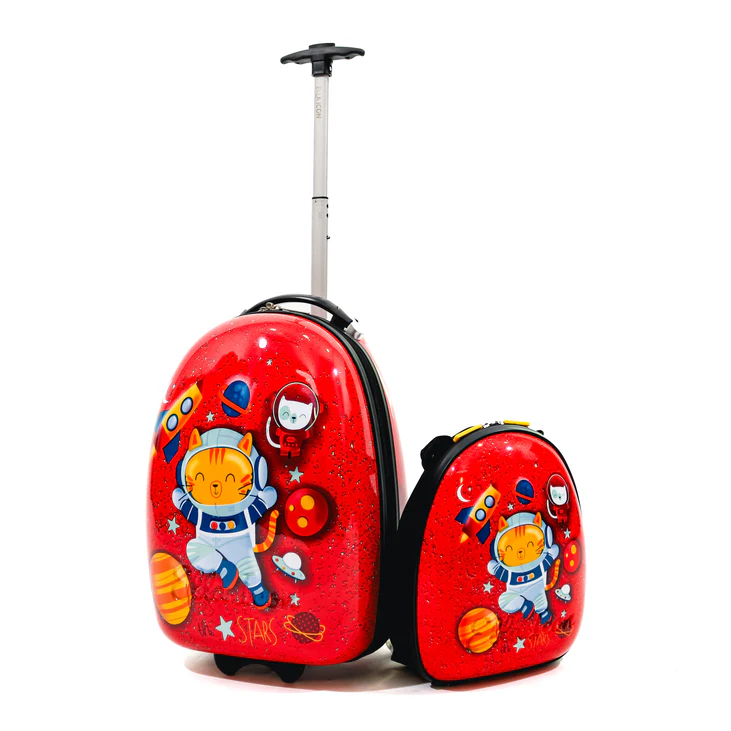 Ghiozdan  ELLA ICON  pentru copii Space Cat Rosu 32X26X12 Cm [6]