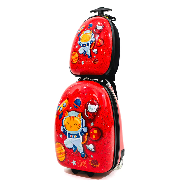Ghiozdan  ELLA ICON  pentru copii Space Cat Rosu 32X26X12 Cm [7]