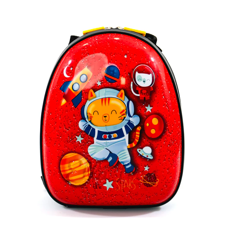 Ghiozdan  ELLA ICON  pentru copii Space Cat Rosu 32X26X12 Cm [1]