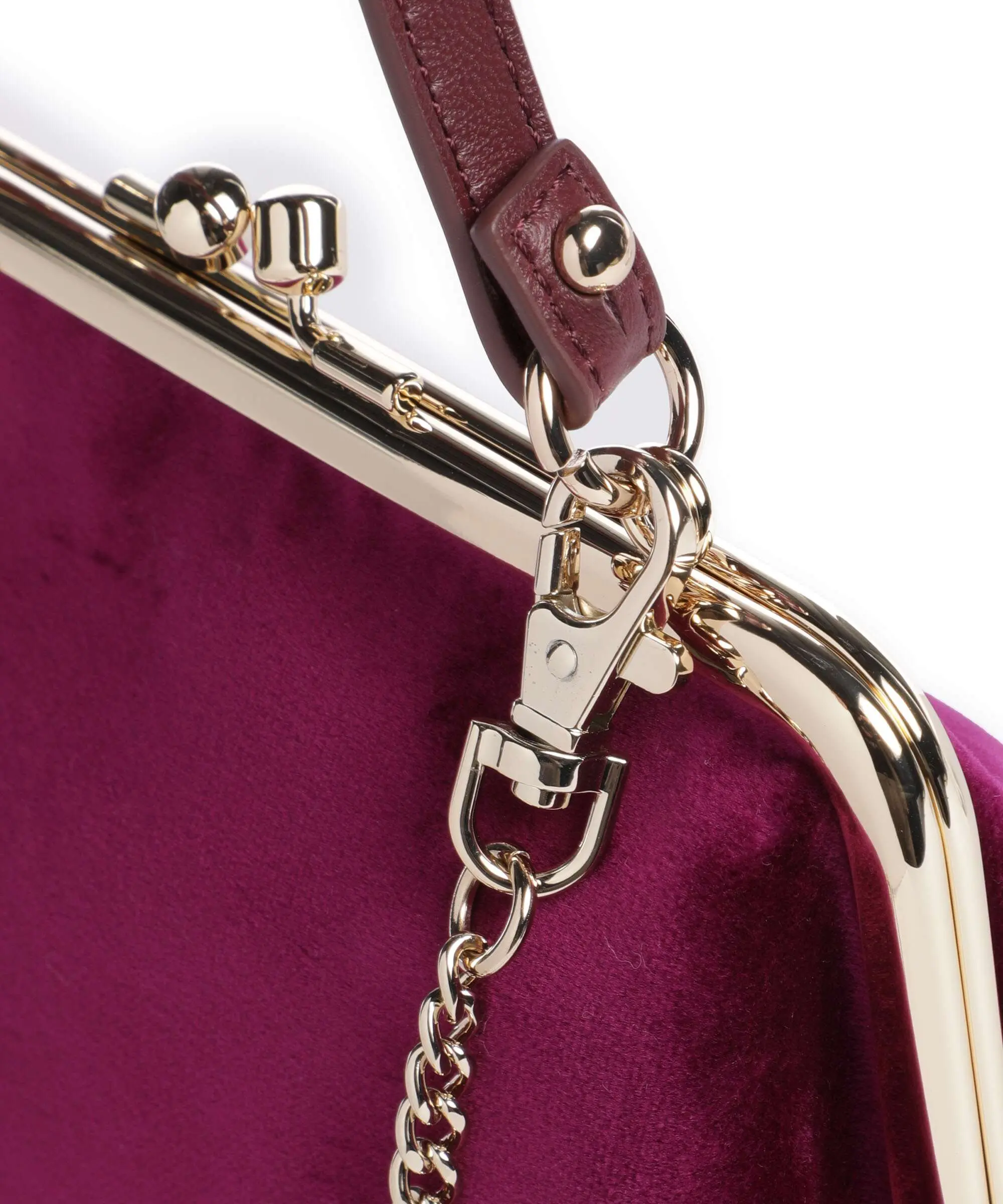 Granny Velvet Frame Geantă crossbody din bumbac inbagaj [2]