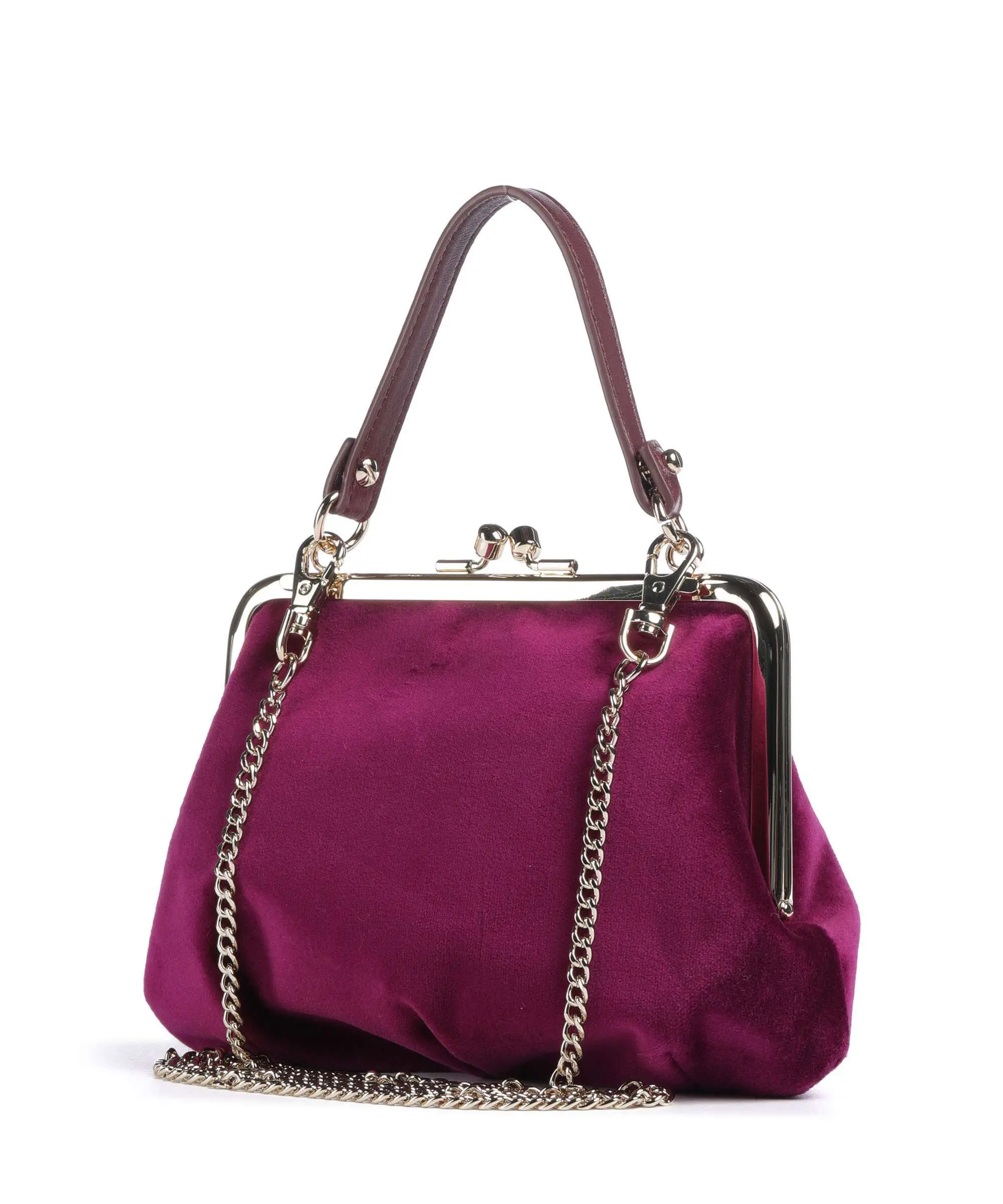 Granny Velvet Frame Geantă crossbody din bumbac inbagaj [3]