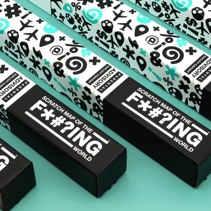 Harta razuibila Editia " F*#?ING WORLD " - produs original Luckies London [9]