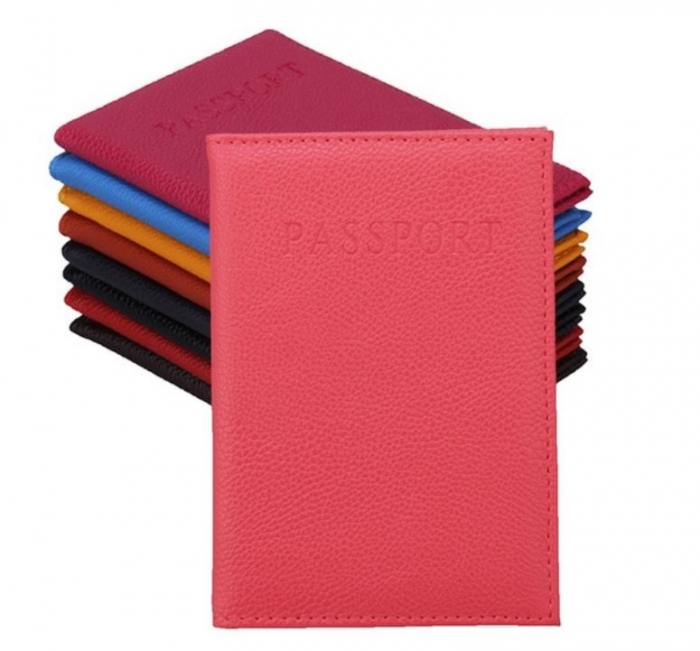 Husa pasaport/ Coperta Pasaport - piele ecologica moale- Roz [1]