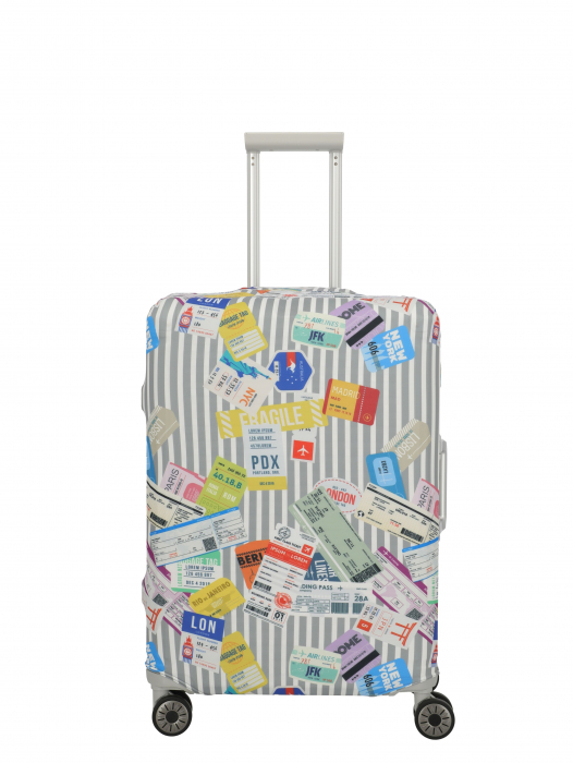 Husa protectie troler, Travelite, Albastru-Alb, M [4]