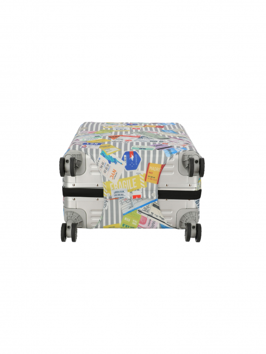 Husa protectie troler, Travelite, Albastru-Alb, M [3]