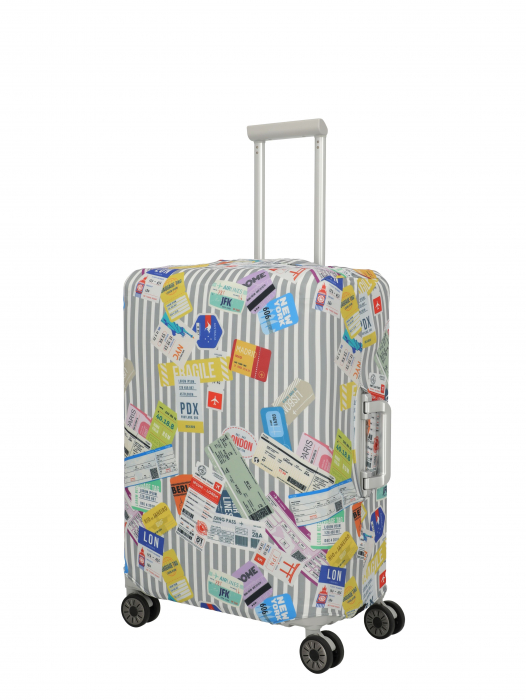 Husa protectie troler, Travelite, Albastru-Alb, M [5]