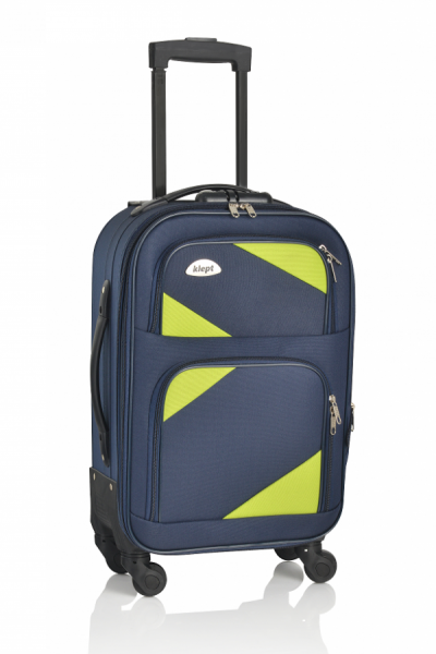 Klept Troler textil 2 roti FLY-42 Albastru cu verde [3]