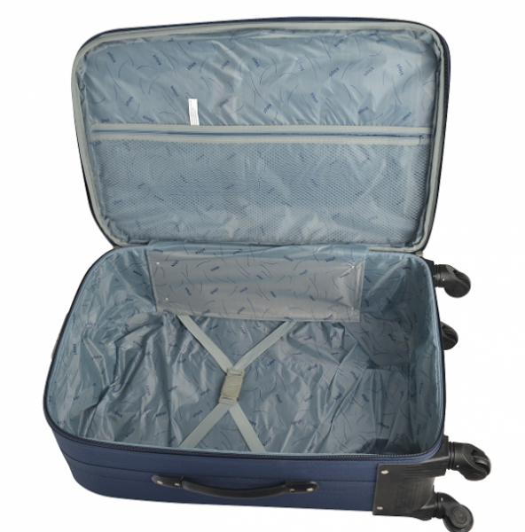 Klept Troler textil 4 roti FLY-55 Albastru cu verde [3]