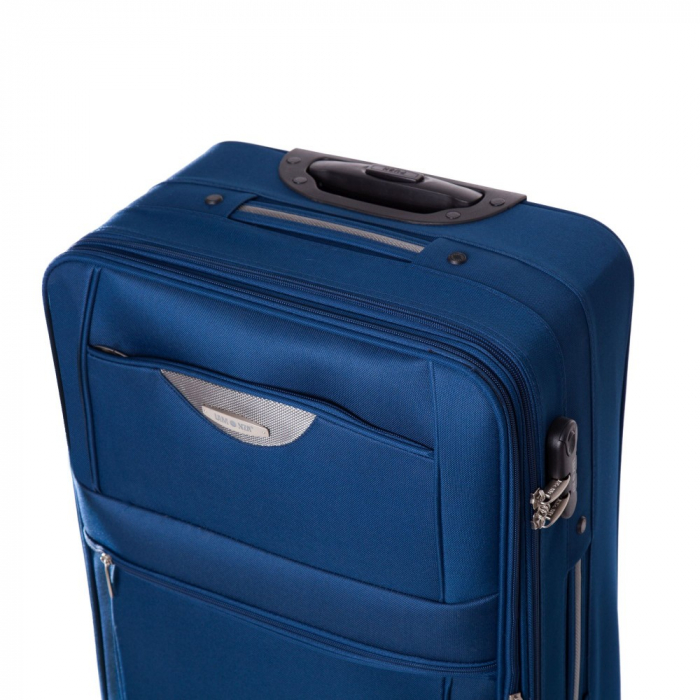 Troler cala mediu (M)Lamonza  Atlanta 64x41x24 cm, 3.30 kg, extensibil 30%, albastru [7]