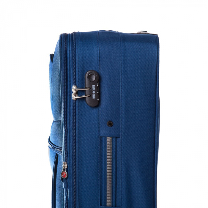 Troler cala mediu (M)Lamonza  Atlanta 64x41x24 cm, 3.30 kg, extensibil 30%, albastru [6]