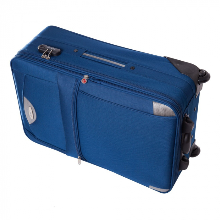 Troler cala mediu (M)Lamonza  Atlanta 64x41x24 cm, 3.30 kg, extensibil 30%, albastru [2]