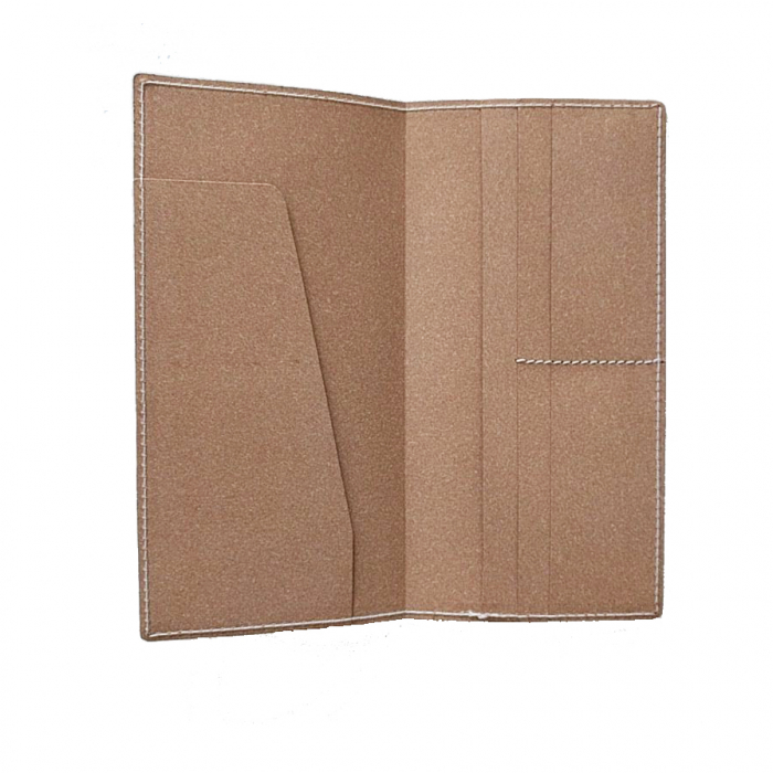 Plic port documente din piele - Crem [2]