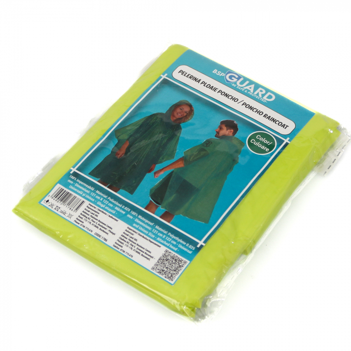 Pelerina de Ploaie - Model Poncho - Verde - BSP Guard [8]