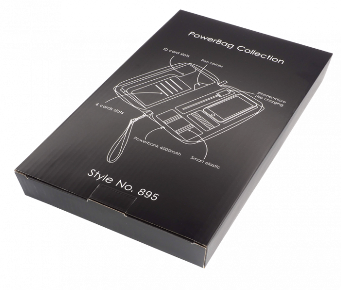 Portofel de calatorie pentru documente cu Power Bank de 4000mAh [4]