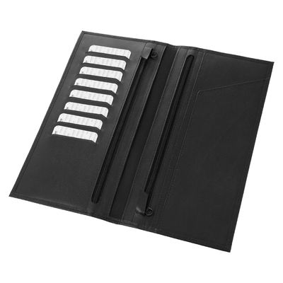 Portofel de calatorie din piele Mauro Conti - Negru [2]