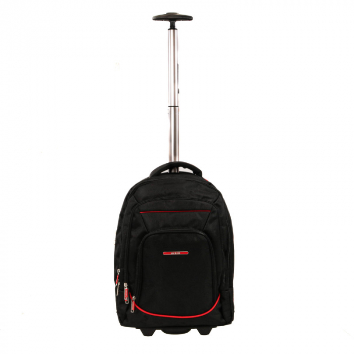 Rucsac cu troler Smiley, 46x34x18 cm, negru [1]