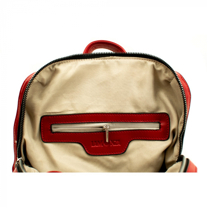 RUCSAC DAMA LAMONZA PORTA ROSU 24X30X11 CM  inbagaj [2]