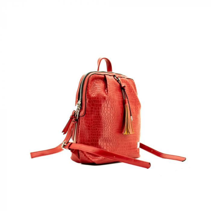 RUCSAC DAMA LAMONZA PORTA ROSU 24X30X11 CM  inbagaj [3]