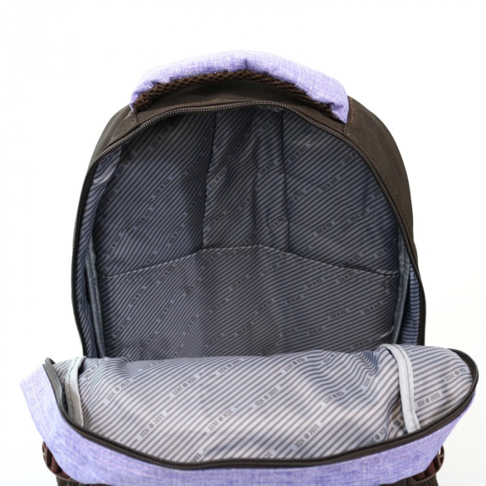 Rucsac Lamonza Lava Gri cu mov, 47X30X19 cm [6]