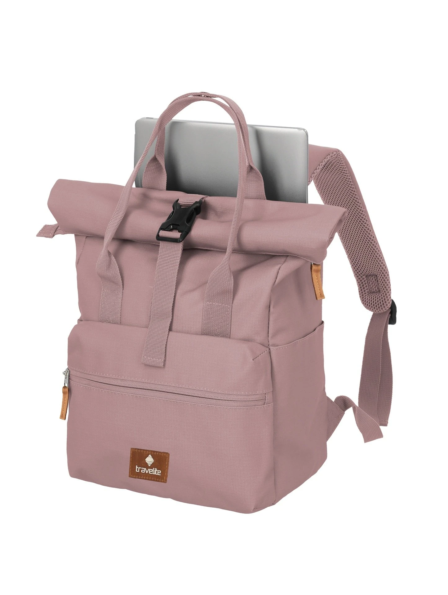 Rucsac Rollup travelite Basics,Short Handle roz [4]