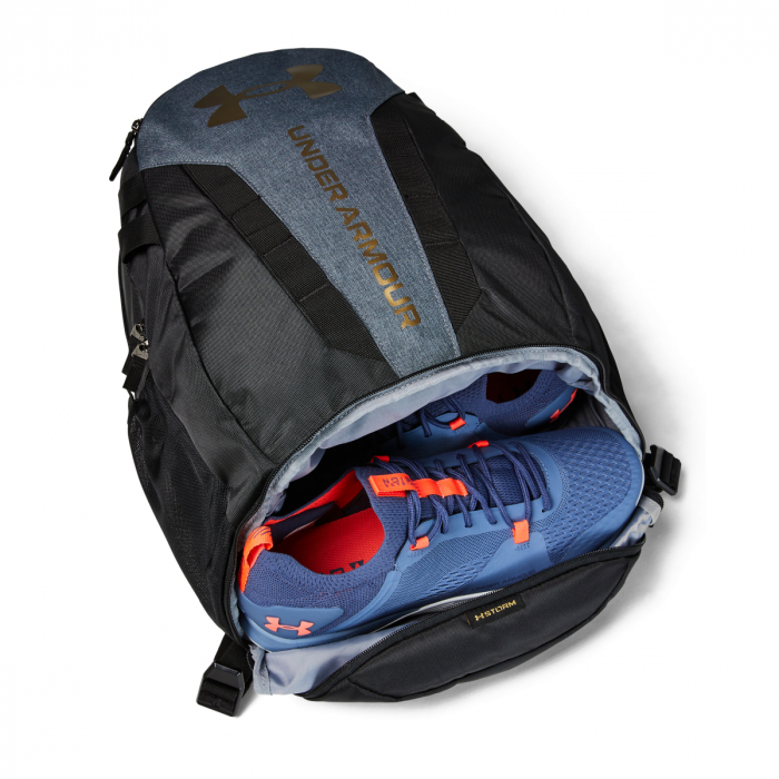 Rucsac Unisex UA HUSTLE 5.0 - Negru cu albastru [4]