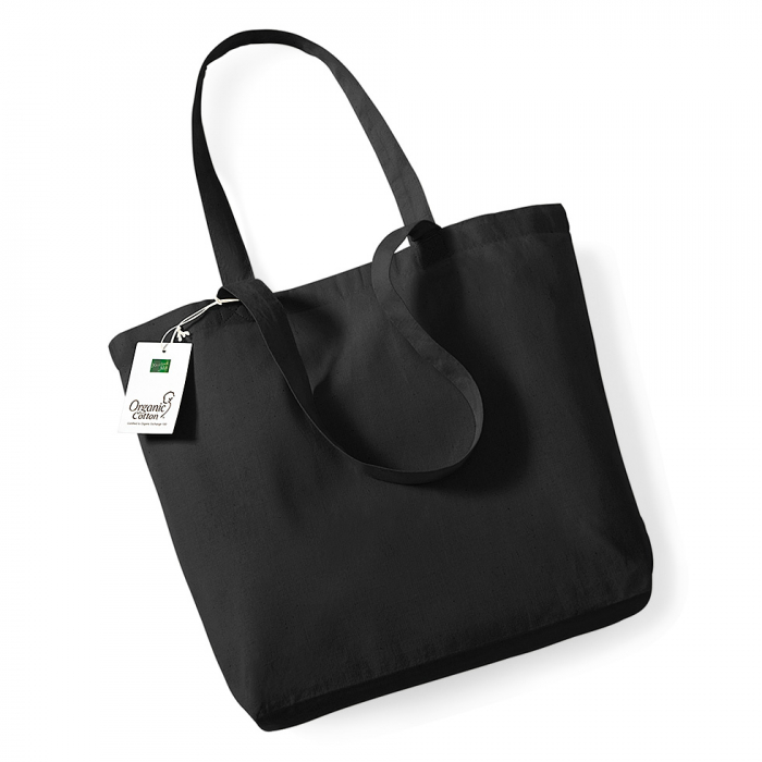 Geanta din bumbac organic - Negru [2]