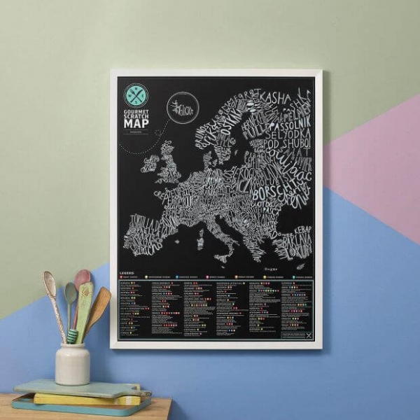 Pachet Harta Razuibila Gourmet a Europei + Harta Razuibila Deluxe alba mica [5]
