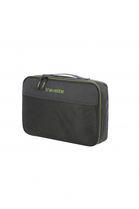Set 3 packing cubes (organizatoare pentru bagaje), Travelite, L/M/S, Gri [3]