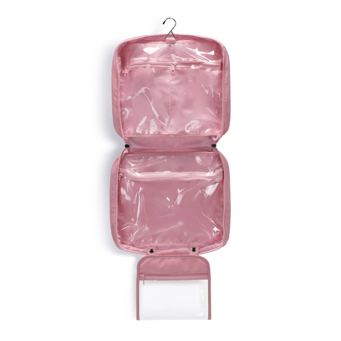 Set Troler de cala mediu(M) Impackt + Geanta pentru cosmetice Heys Basic Roz [7]