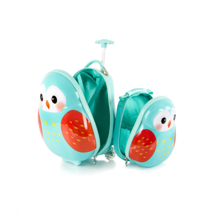 Set Heys Troler ABS si Ghiozdan Copii Travel Tots Owl [3]