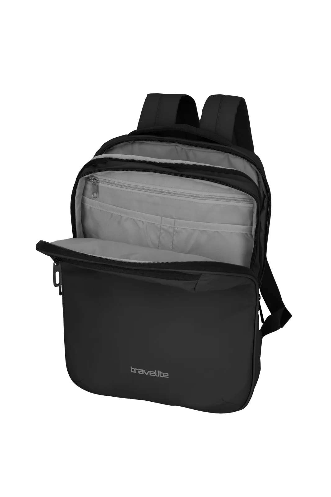 Set Troler de cala mediu(M) Travelite MOOBY,Negru + Rucsac travelite Basics,Negru [5]