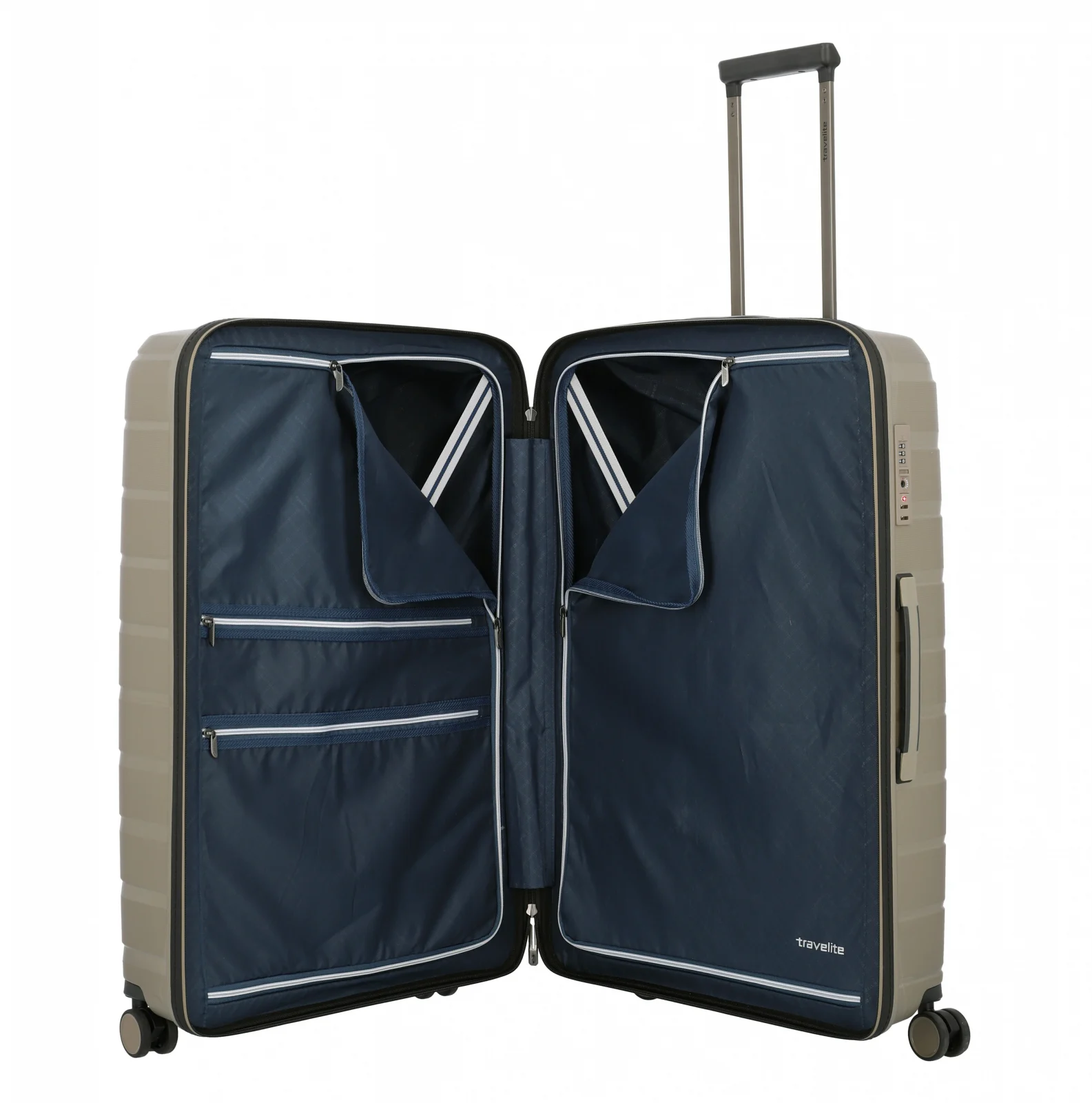 Set Troler de cala mare(L) travelite AIR BASE  77 CM + Geanta weekender/ rucsac Travelite Skaii [6]