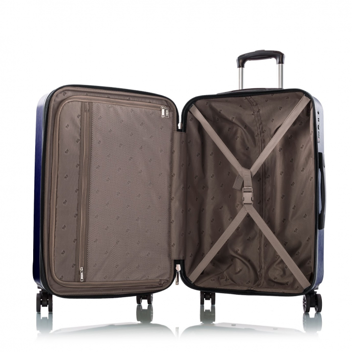 Troler HEYS Para-Lite - L extensibil - 4 roti duble, Albastru [4]