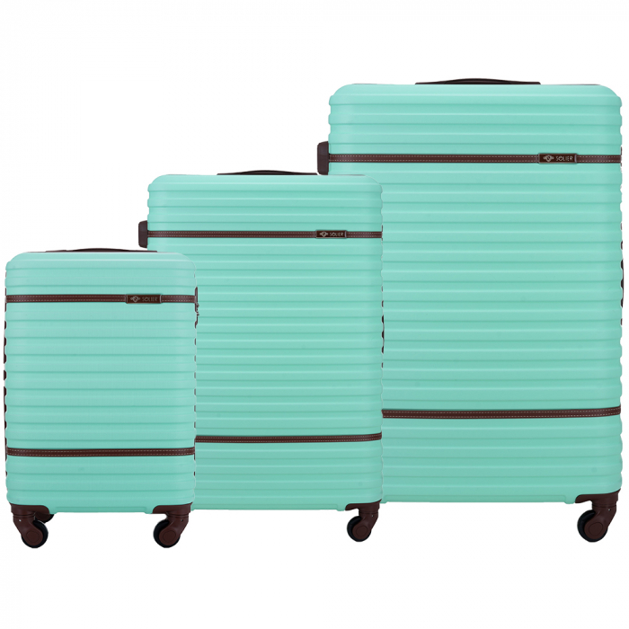 Set Trolere Solier L/M/S - STL957 - Negru -ABS [19]