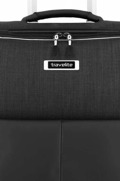 Troler de cala Travelite PROOF 4 roti  Mediu Extensibil Negru [7]